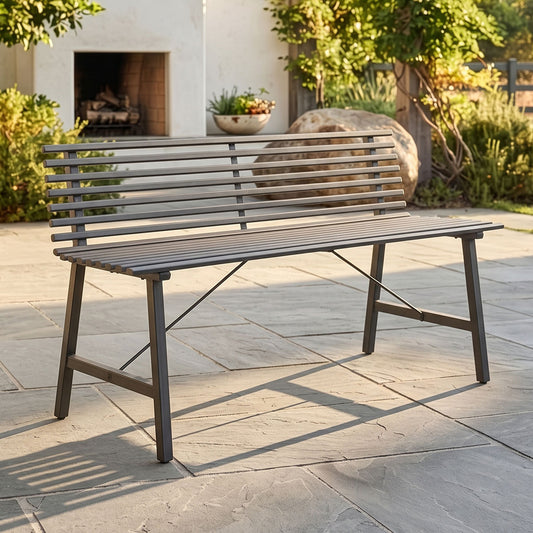 Digital Illustration Of The Metal Garden Bench
