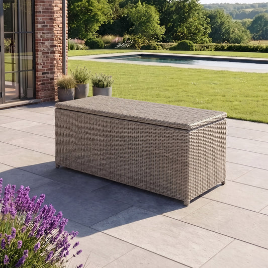 Capraia Rattan Garden Storage Box Digital Illustration