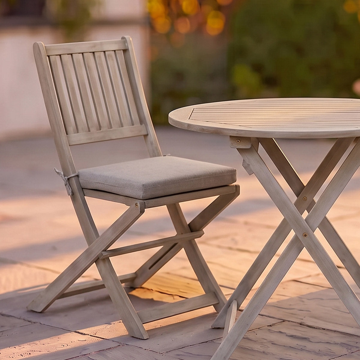 Chair From The Wooden bistro Set Digital Illustration