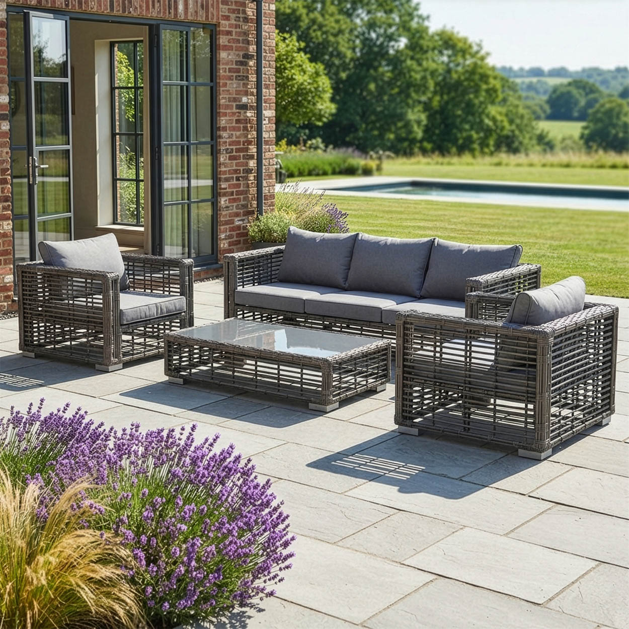 Lipari Rattan Garden Lounge SetDigital Illustration