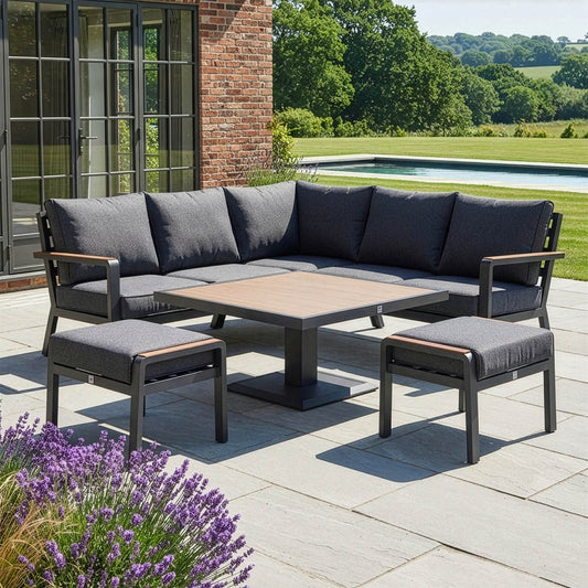 Argentario Garden Corner Dining Set Digital Illustration
