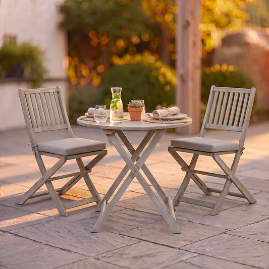 Dressed Vernazza Garden Bistro Set  Crafted From Wood Digital Illustration