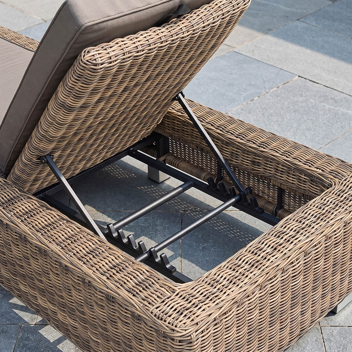 Close Up Of The Riccione Rattan Sun Lounger Digital Illustration