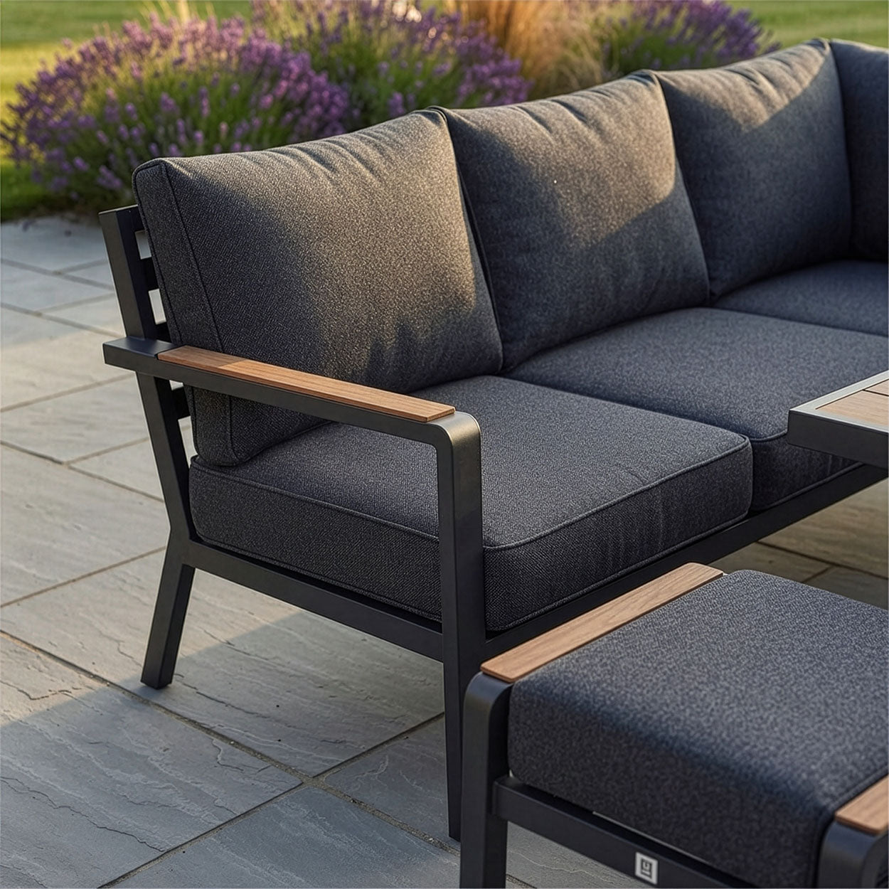 Close Up Of The Sofa From The Corner Dining Set Digital Illustration