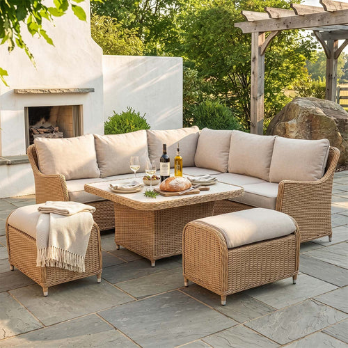Vieste Rattan Garden Corner Dining Set